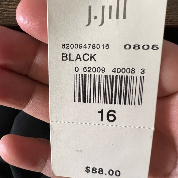 J JILL WOMENS BLACK STRETCH PANTS SIZE 16 STRETCH GREAT QUALITY NO POCKETS - Picture 9 of 14